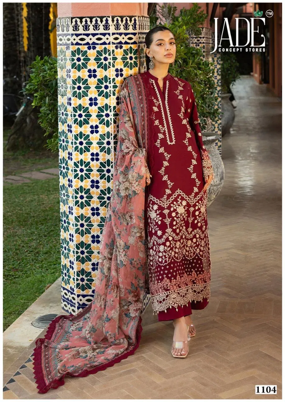 Jade Bin Saeed Vol 11 Heavy Cotton Luxury Dress Material Orders In India